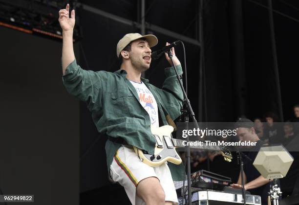 Jack Antonoff of Bleachers performs during the 2018 BottleRock Napa Valley at Napa Valley Expo on May 26, 2018 in Napa, California.