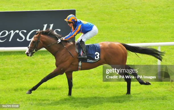 Lancaster Bomber ridden by Seamus Heffernan wins the Tattersalls Gold Cup during day two of the 2018 Tattersalls Irish Guineas Festival at Curragh...