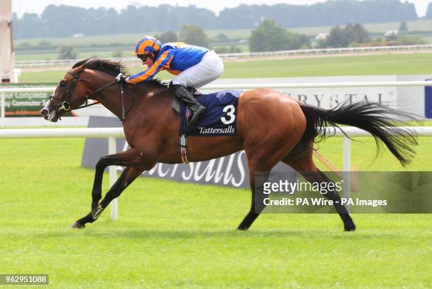 Lancaster Bomber ridden by Seamus Heffernan wins the Tattersalls Gold Cup during day two of the 2018 Tattersalls Irish Guineas Festival at Curragh...
