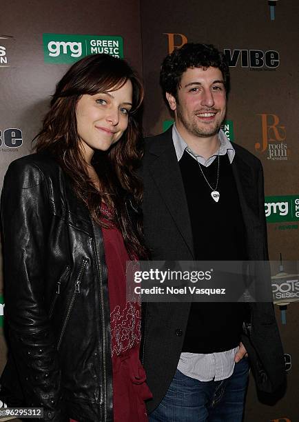 Jason Biggs and guest attend the 6th Annual Roots Jam Session at Key Club on January 30, 2010 in West Hollywood, California.