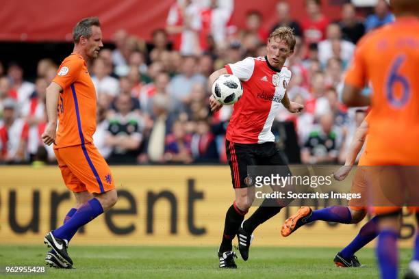 Andre Ooijer, Dirk Kuyt during the Dirk Kuyt Testimonial at the Feyenoord Stadium on May 27, 2018 in Rotterdam Netherlands