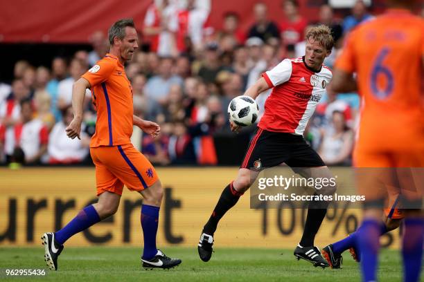 Andre Ooijer, Dirk Kuyt during the Dirk Kuyt Testimonial at the Feyenoord Stadium on May 27, 2018 in Rotterdam Netherlands