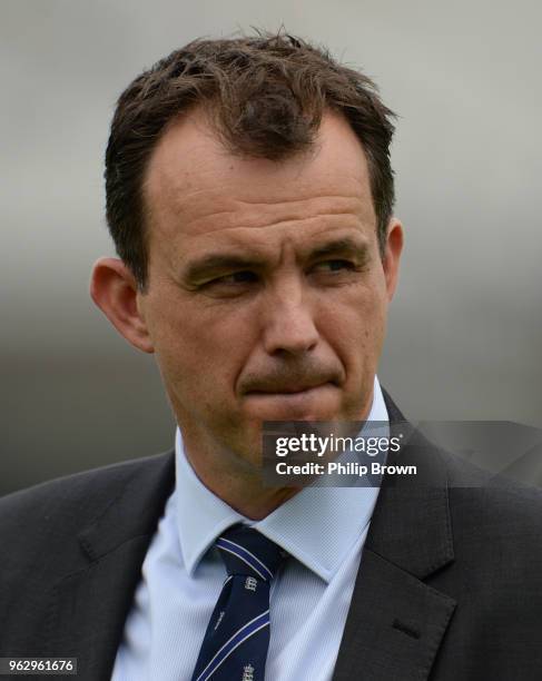 Tom Harrison, the cheif executive of the ECB after England lost the 1st Natwest Test match between England and Pakistan at Lord's cricket ground on...