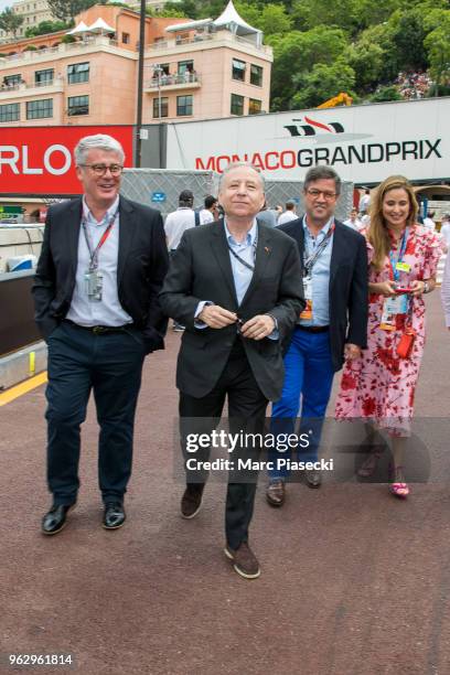 Jean Todt is seen during the Monaco Formula One Grand Prix at Circuit de Monaco on May 27, 2018 in Monte-Carlo, Monaco.