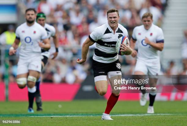 Chris Ashton of the Barbarians during the Quilter Cup match between England and Barbarians at Twickenham Stadium on May 27, 2018 in London, England.