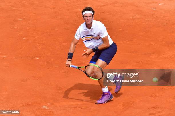 Elliot Benchetrit during Day 1 of the the French Open at Roland Garros on May 27, 2018 in Paris, France.