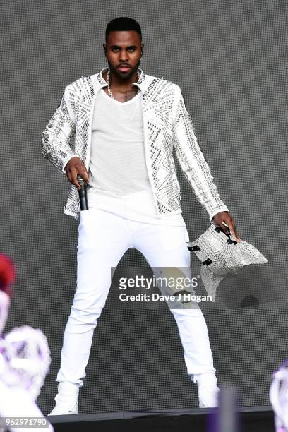 Jason Derulo performs during day 2 of BBC Radio 1's Biggest Weekend 2018 held at Singleton Park on May 27, 2018 in Swansea, Wales.