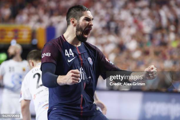 Nikola Karabatic of Paris reacts during the EHF Champions League Final 4 third place match between Paris Saint Germain and HC Vardar at Lanxess Arena...