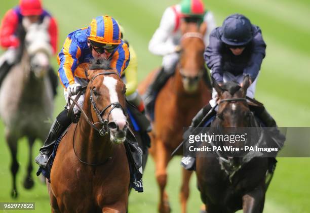 Lancaster Bomber ridden by Seamie Heffernan win the Tattersalls Gold Cup during day two of the 2018 Tattersalls Irish Guineas Festival at Curragh...