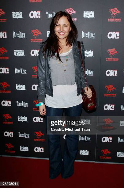 Briana Evigan arrives to the 3rd Annual Midnight Grammy Brunch held at W Hollywood on January 30, 2010 in Hollywood, California.