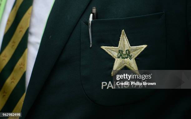 Pakistan blazer after the 1st Natwest Test match between England and Pakistan at Lord's cricket ground on May 27, 2018 in London, England.