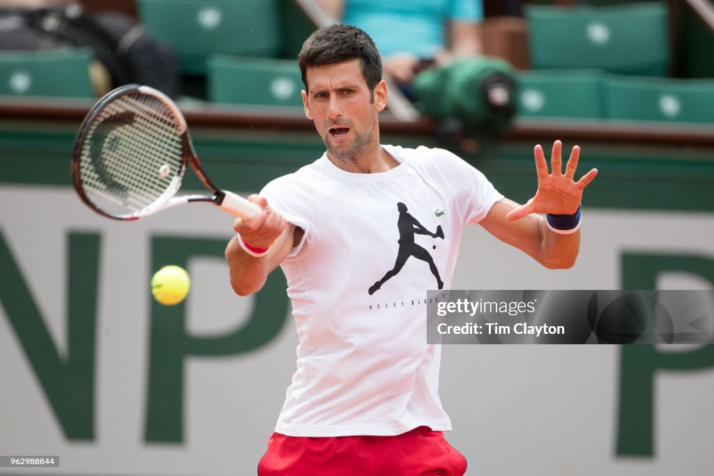 2018 French Open Tennis Tournament. Roland Garros. Paris. France.