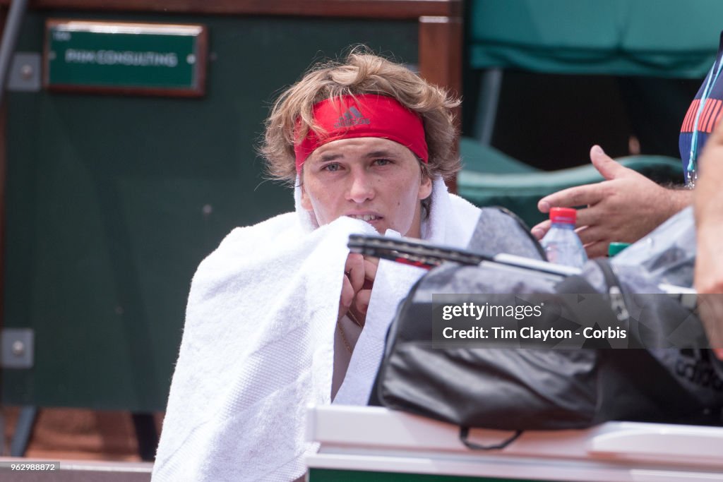 2018 French Open Tennis Tournament. Roland Garros. Paris. France.