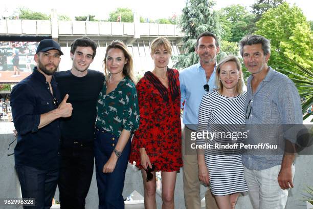 Actors of the new series that will be broadcast on France 2 in September : Moise Santamaria, Gary Guenaire, Melanie Maudran, Marie-Gaelle Cals,...