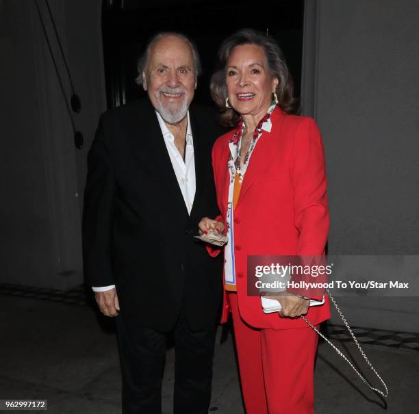 George Schlatter and Jolene Brand are seen on May 26, 2018 in Los Angeles, California.