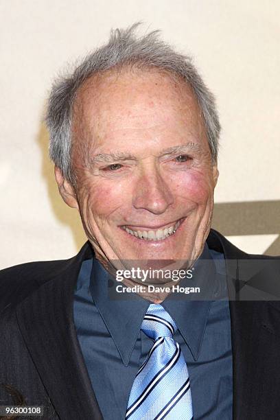 Clint Eastwood attends the UK premiere of Invictus held the at The Odeon West End on January 31, 2010 in London, England.