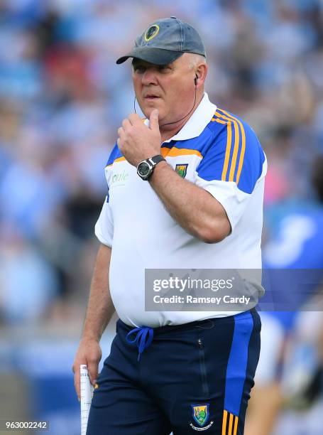 Laois , Ireland - 27 May 2018; Wicklow manager John Evans during the Leinster GAA Football Senior Championship Quarter-Final match between Wicklow...