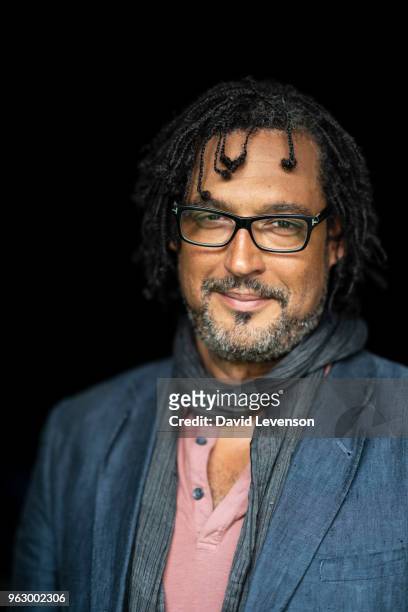 David Olusoga, historian and broadcaster, at the Hay Festival on May 27, 2018 in Hay-on-Wye, Wales.