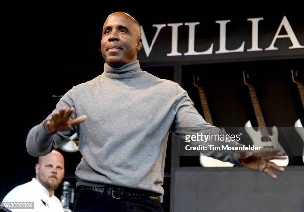 Barry Bonds attends a Culinary events during the 2018 BottleRock Napa Valley at Napa Valley Expo on May 26, 2018 in Napa, California.