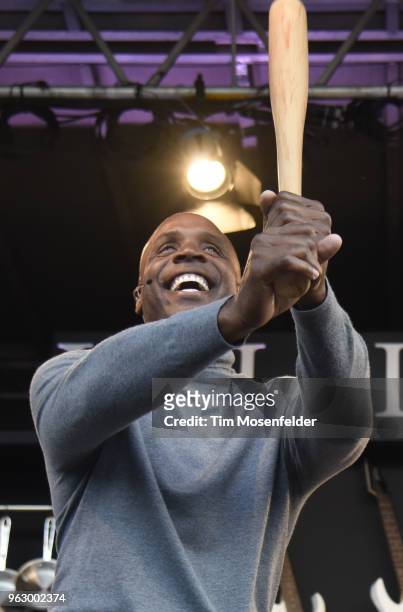 Barry Bonds attends a Culinary events during the 2018 BottleRock Napa Valley at Napa Valley Expo on May 26, 2018 in Napa, California.