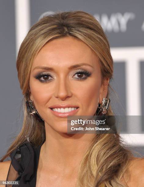 Personality Giuliana Rancic arrives at the 52nd Annual GRAMMY Awards held at Staples Center on January 31, 2010 in Los Angeles, California.