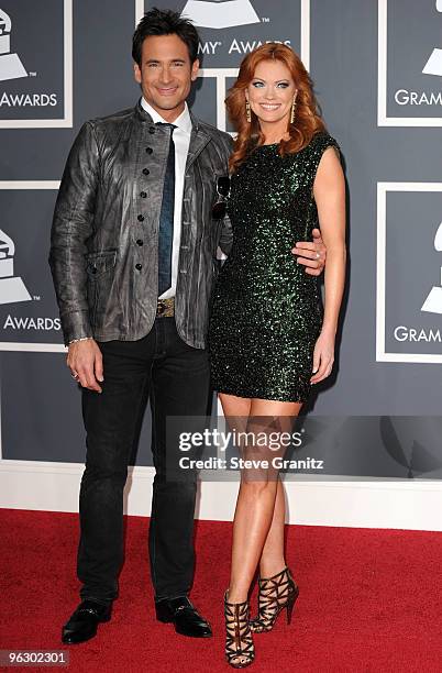 Lawrence Zarian and Alecia Davis arrive at the 52nd Annual GRAMMY Awards held at Staples Center on January 31, 2010 in Los Angeles, California.