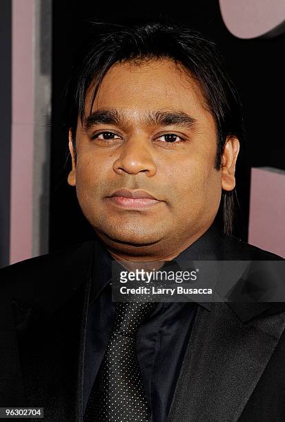 Composer A.R. Rahman arrives at the 52nd Annual GRAMMY Awards held at Staples Center on January 31, 2010 in Los Angeles, California.