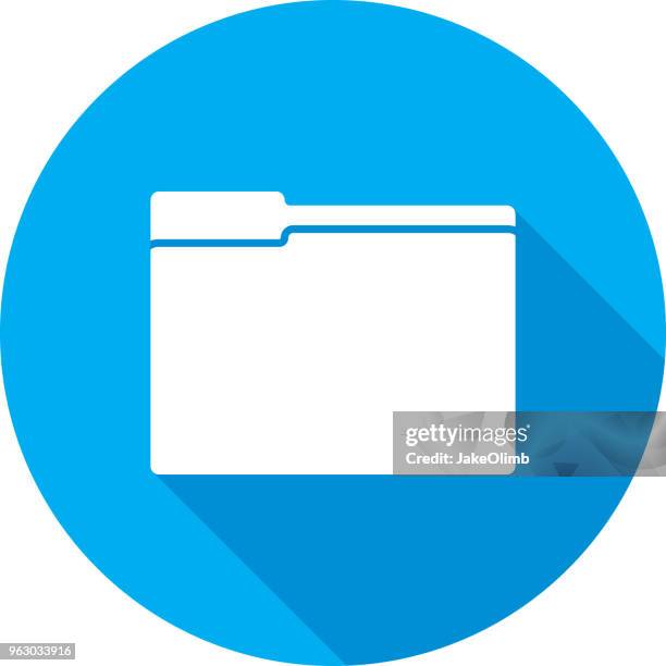 folder icon silhouette - manilla folder stock illustrations