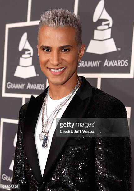 Personality Jay Manuel arrives at the 52nd Annual GRAMMY Awards held at Staples Center on January 31, 2010 in Los Angeles, California.