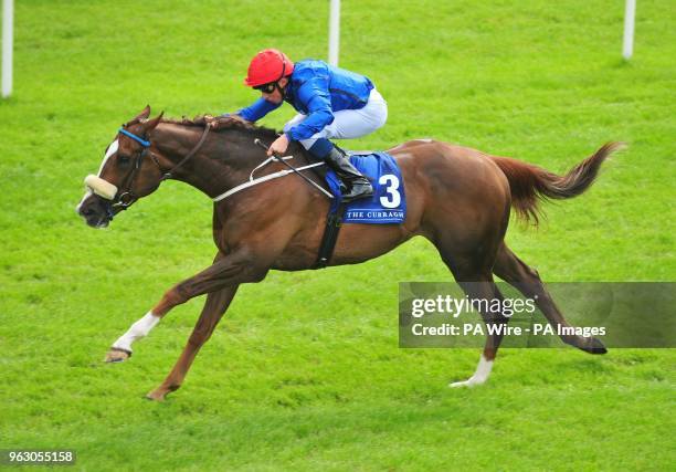 Saltonstall ridden by William Buick win the Irish Stallion Farms EBF Habitat Handicap during day two of the 2018 Tattersalls Irish Guineas Festival...