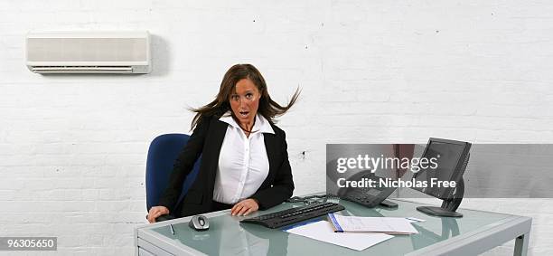 cool secretary too - too hot stock pictures, royalty-free photos & images