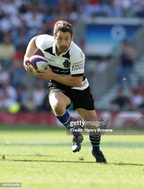 Greig Laidlaw of Barbarians during the Quilter Cup match between England and Barbarians at Twickenham Stadium on May 27, 2018 in London, England.