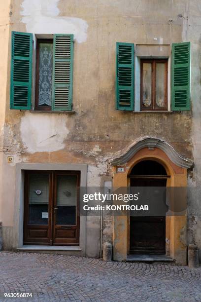 Detail of Saluzzo, one of ten most beautiful little villages in Italy. Saluzzo is a village of Piemonte region northern Italy. In Saluzzo there are...