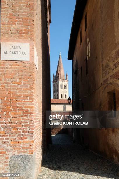 View of Saluzzo, one of ten most beautiful little villages in Italy. Saluzzo is a village of Piemonte region northern Italy. In Saluzzo there are...