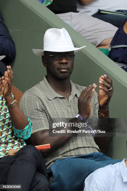 Lilian Thuram attends the French Open at Roland Garros on May 27, 2018 in Paris, France.