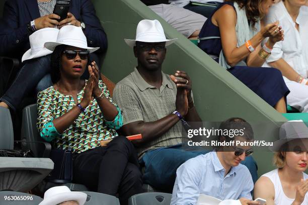 Lilian Thuram attends the French Open at Roland Garros on May 27, 2018 in Paris, France.