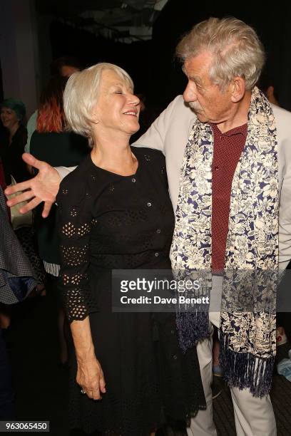 Sir Ian McKellen and Helen Mirren attend a special screening of "McKellen: Playing the Part" at the BFI Southbank on May 27, 2018 in London, England.