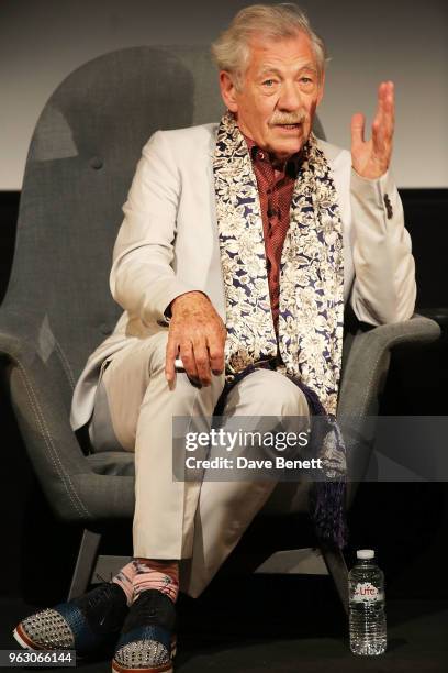 Sir Ian McKellen attends a special screening of "McKellen: Playing the Part" at the BFI Southbank on May 27, 2018 in London, England.
