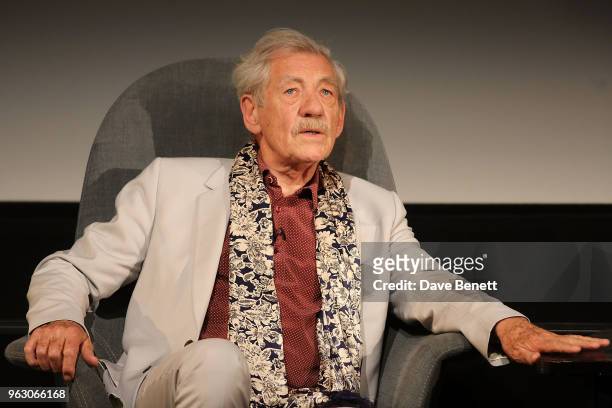 Sir Ian McKellen attends a special screening of "McKellen: Playing the Part" at the BFI Southbank on May 27, 2018 in London, England.