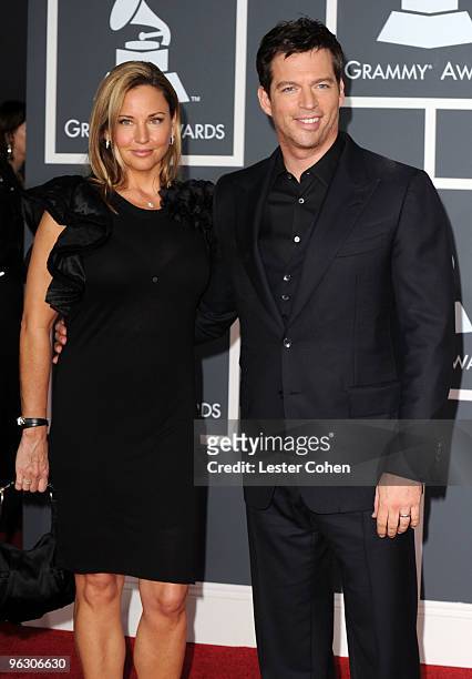 Singer Harry Connick Jr. And wife Jill Goodacre arrive at the 52nd Annual GRAMMY Awards held at Staples Center on January 31, 2010 in Los Angeles,...