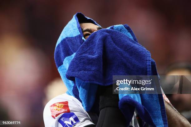 Melvyn Richardson of Montpellier celebrates after his team won the EHF Champions League Final 4 Final match between Nantes HBC and Montpellier HB at...