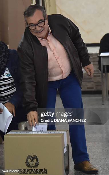 Leader Rodrigo Londono, better known as Timoleon "Timochenko" Jimenez, former presidential candidate for the Common Alternative Revolutionary Force...