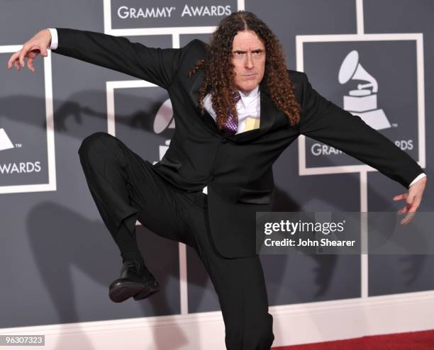Musician Weird Al Yankovic arrives at the 52nd Annual GRAMMY Awards held at Staples Center on January 31, 2010 in Los Angeles, California.
