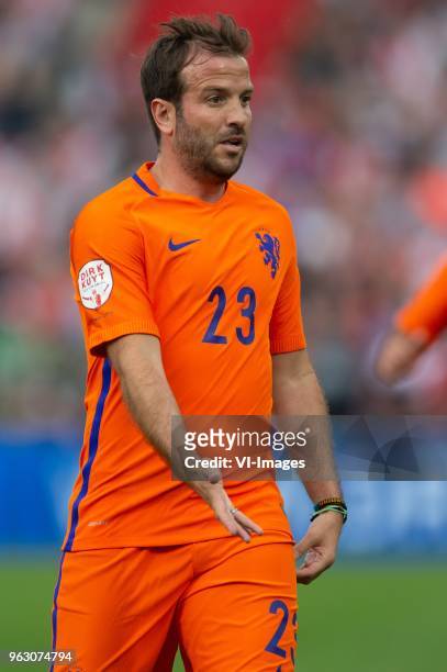 Rafael van der Vaart of Holland during the Dirk Kuyt Testimonial match at stadium de Kuip on May 27, 2018 in Rotterdam, the Netherlands