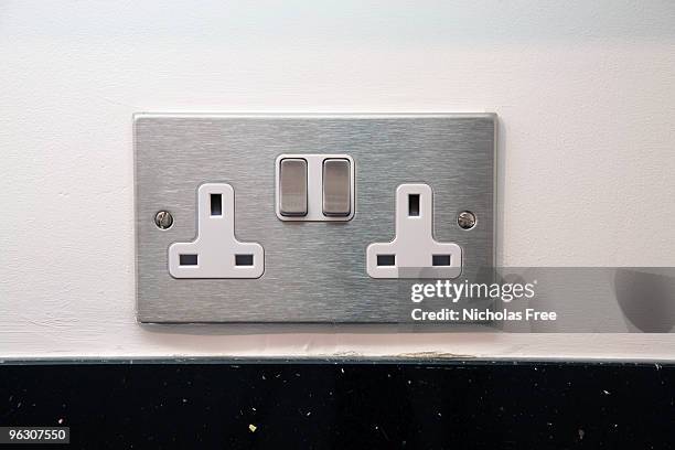 electric socket - plug socket stock pictures, royalty-free photos & images