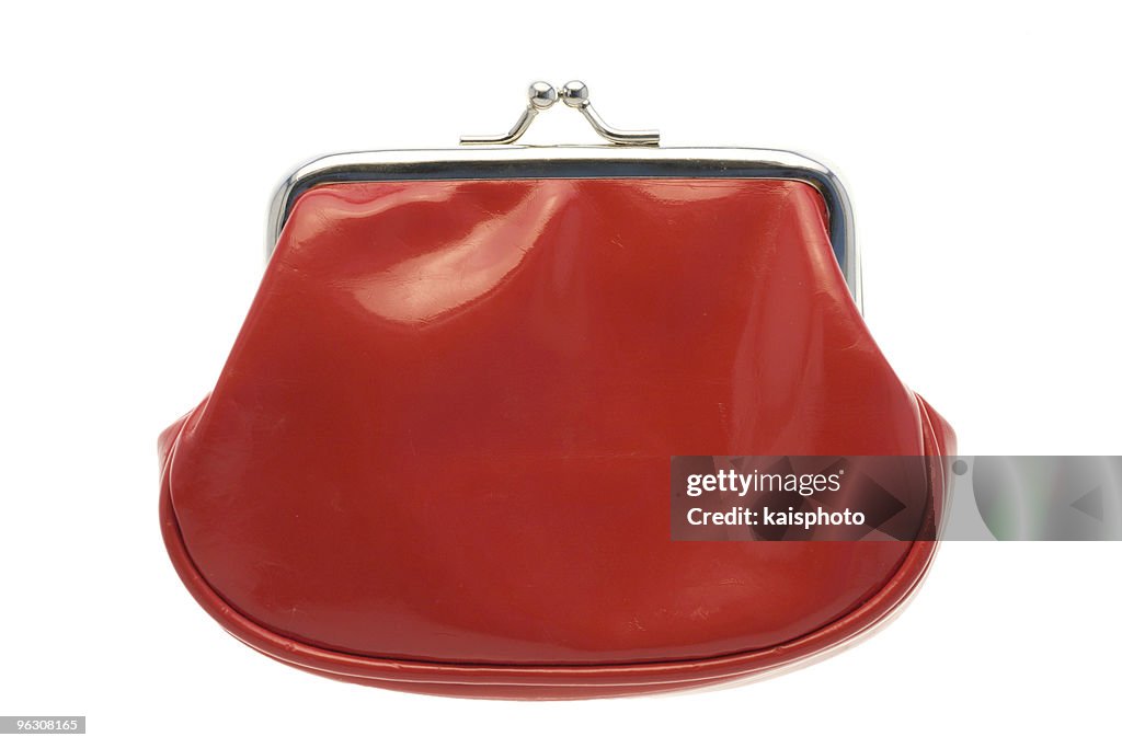 Red changing purse