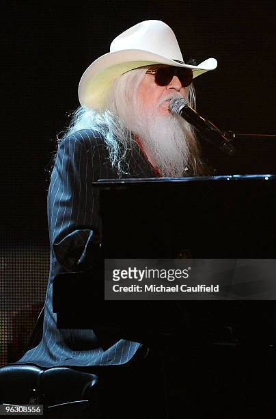 Musician Leon Russell onstage at the 52nd Annual GRAMMY Awards held at Staples Center on January 31, 2010 in Los Angeles, California.