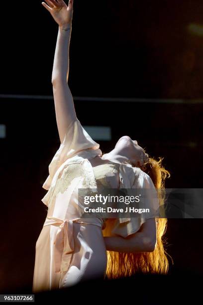 Florence Welch of Florence + The Machine performs during day 2 of BBC Radio 1's Biggest Weekend 2018 held at Singleton Park on May 27, 2018 in...