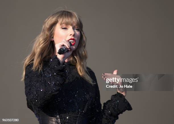 Taylor Swift performs at BBC Music Biggest Weekend held at Singleton Park on May 27, 2018 in Swansea, Wales.