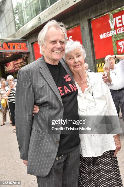 Juergen Woelffer and Roswitha Woelffer during the 'DANKE!' - Farewell Party at Theater am Kurfuerstendamm on May 26, 2018 in Berlin, Germany.